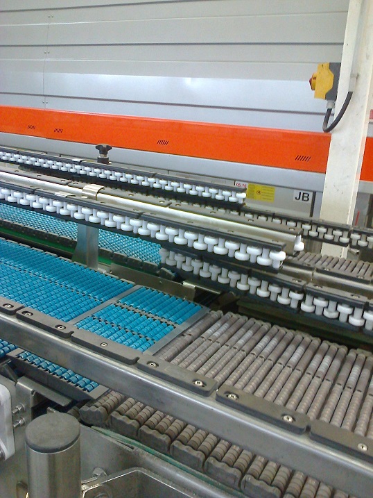 Convoyeur droit à chaîne à palettes BENNE SA