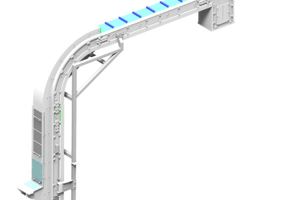 Modular angled belt conveyors (high or low)