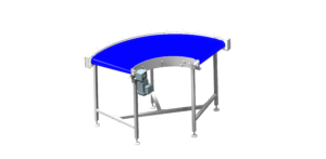 Convoyeur courbe à bande 90°