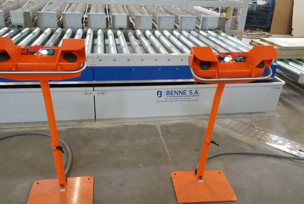 Conveyors for transporting wooden boards
