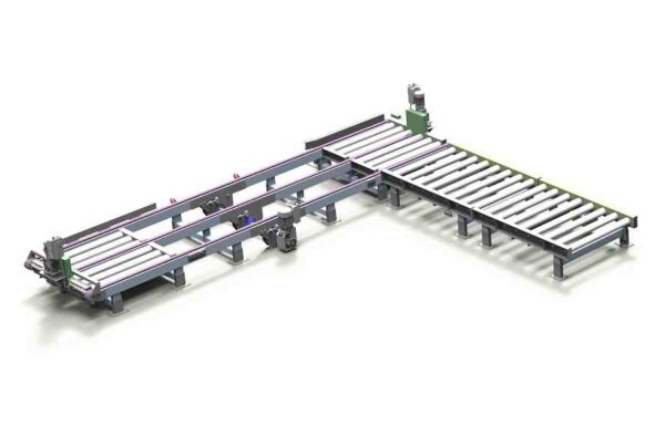 Transporting pallets between two points