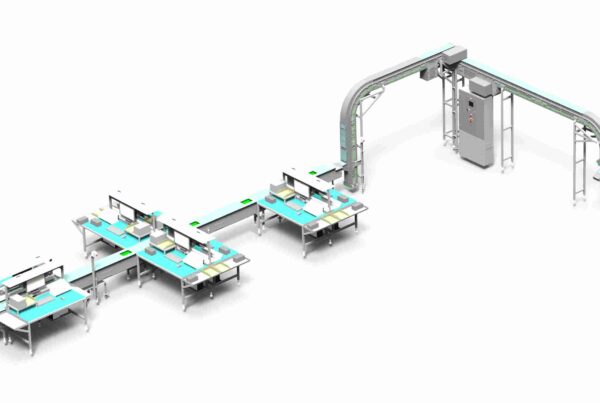 Conveyor system for transporting and checking blood samples