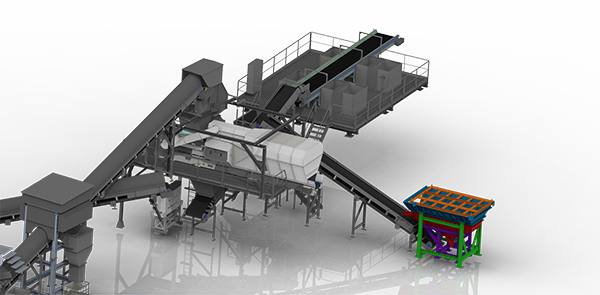 CORUDO VISUEL 2 RS Ligne de tri en 3D